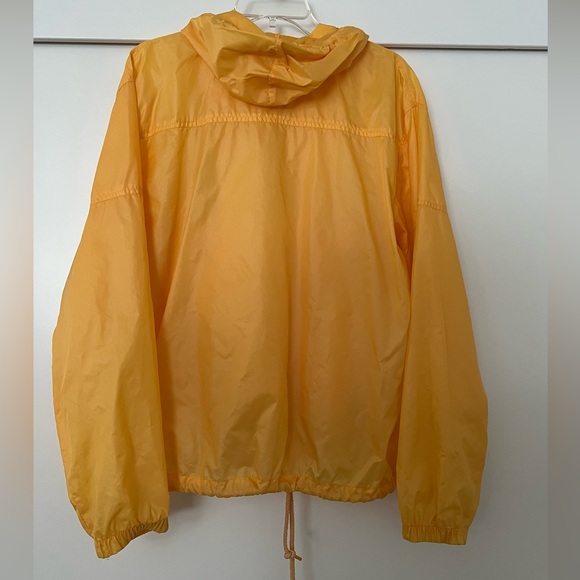 Vintage Izod Lacoste Yellow Quarter Zip Hooded Men’s Windbreaker Size M - Picture 2 of 11